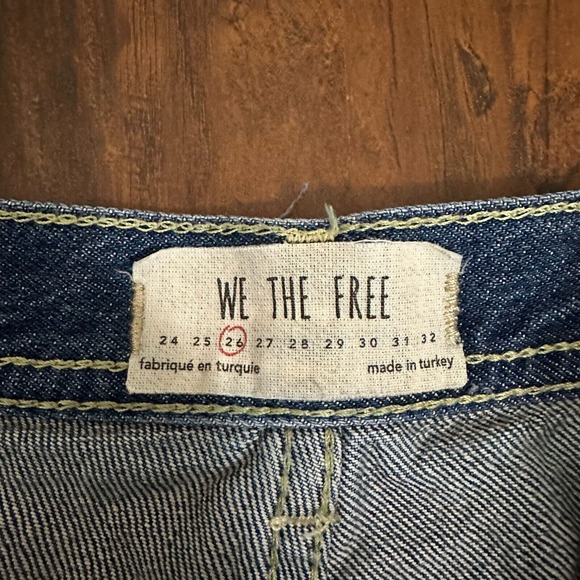 FREE PEOPLE WE THE FREE Maggie Mid-Rise Straight Leg Jeans Sequoia Blue - Picture 8 of 13